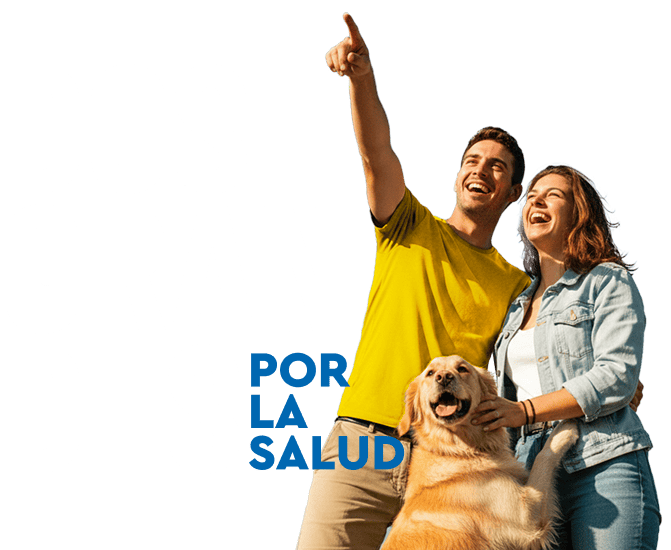 Familia sonriendo
